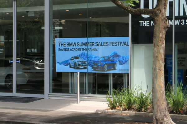 Mobile LED billboard for BMW