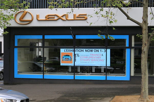 Mobile LED display for Lexus